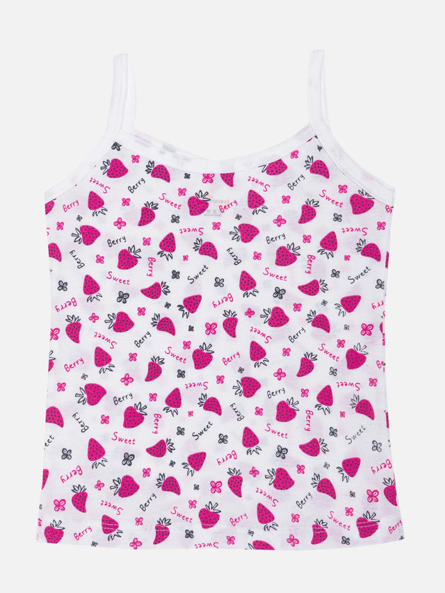 Girls 100% Cotton Vest Round Neck Dori Neck Pack of 2 - Bodycare