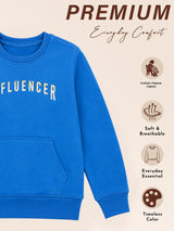 Girls Round Neck Full Sleeve Sweatshirt for Casual Wardrobe Comfort, Lounge Wear and Regular Winter Styling