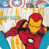 Kids innerwear featuring Iron Man, Captain America, and Thor cartoon print, multicolor design