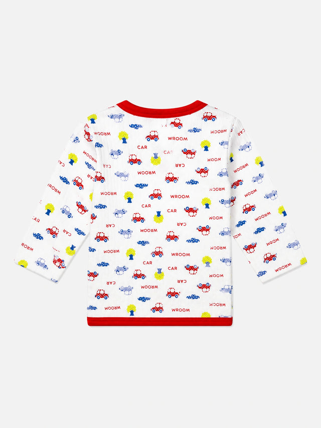 Unisex Front Open Thermal Suit with Full Sleeves Top and Bottom for Baby Winter Wear and Sleep Comfort