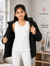 Unisex Round Neck Sleeveless Thermal Top for Warm Innerwear Comfort, Easy Winter Layering and Regular Use - Pack of 2