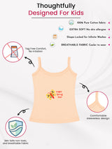 Baby Girls 100% Cotton Camisole Sleeveless Vest for Soft Breathable Everyday Comfort and Easy Layering - Pack of 3