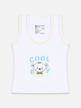 Baby Boys Round Neck Sleeveless Vest Innerwear for Comfortable Daily Wear, Easy Movement and Regular Use - Pack of 3