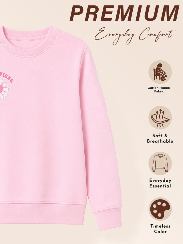 Girls Sweatshirt for Everyday Casual Wear, Warm Layering Comfort and Practical Wardrobe Essentials for Daily Use