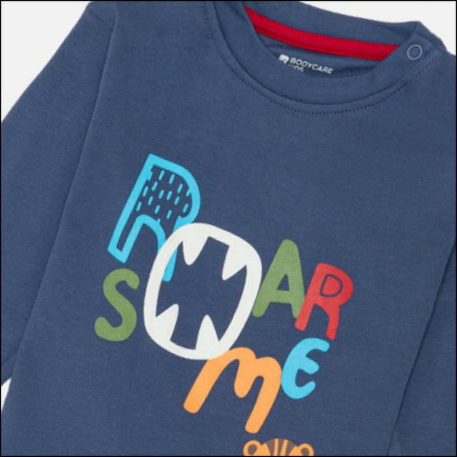 Baby Boys Cotton T-Shirt with Round Neck Full Sleeves, Soft Breathable Fabric and Regular Fit for Casual Wear - Pack of 1