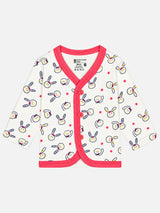 Unisex Baby Front Open Full Sleeve Thermal Top for Winter Wear, Easy Dressing and Warm Comfort - Pack of 3