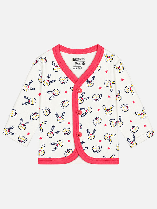 Unisex Baby Front Open Full Sleeve Thermal Top for Winter Wear, Easy Dressing and Warm Comfort - Pack of 3