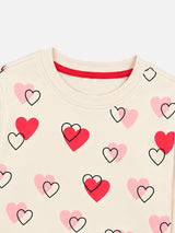 Girls French Terry Clothing Set for Casual Wear, Lounge Comfort, Easy Movement and Regular Wardrobe Use