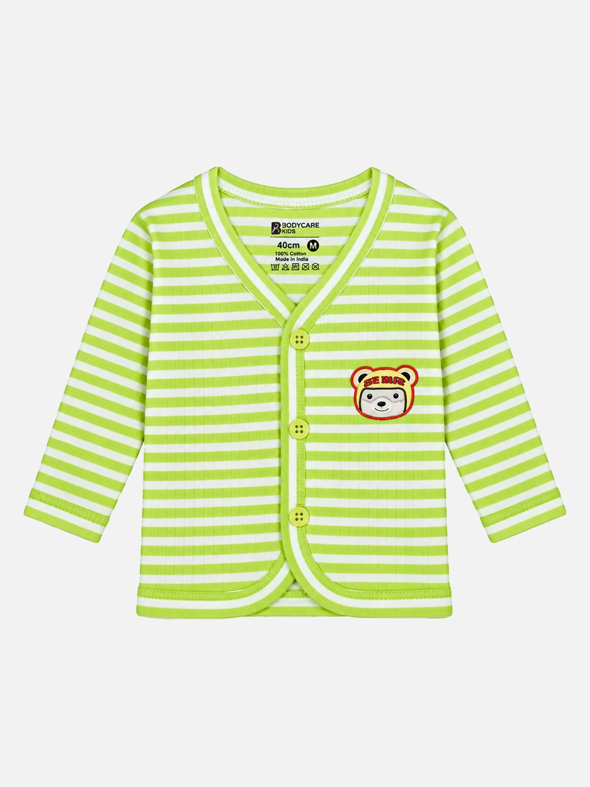 Unisex Baby Front Open Full Sleeves Thermal Top for Warm Winter Innerwear Comfort and Easy Dressing - Pack of 3