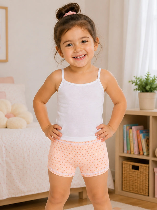 Girls Innerwear Bloomer with Comfortable Coverage for Easy Layering Under Dresses, Everyday Wear and Wardrobe Essentials - Pack of 3