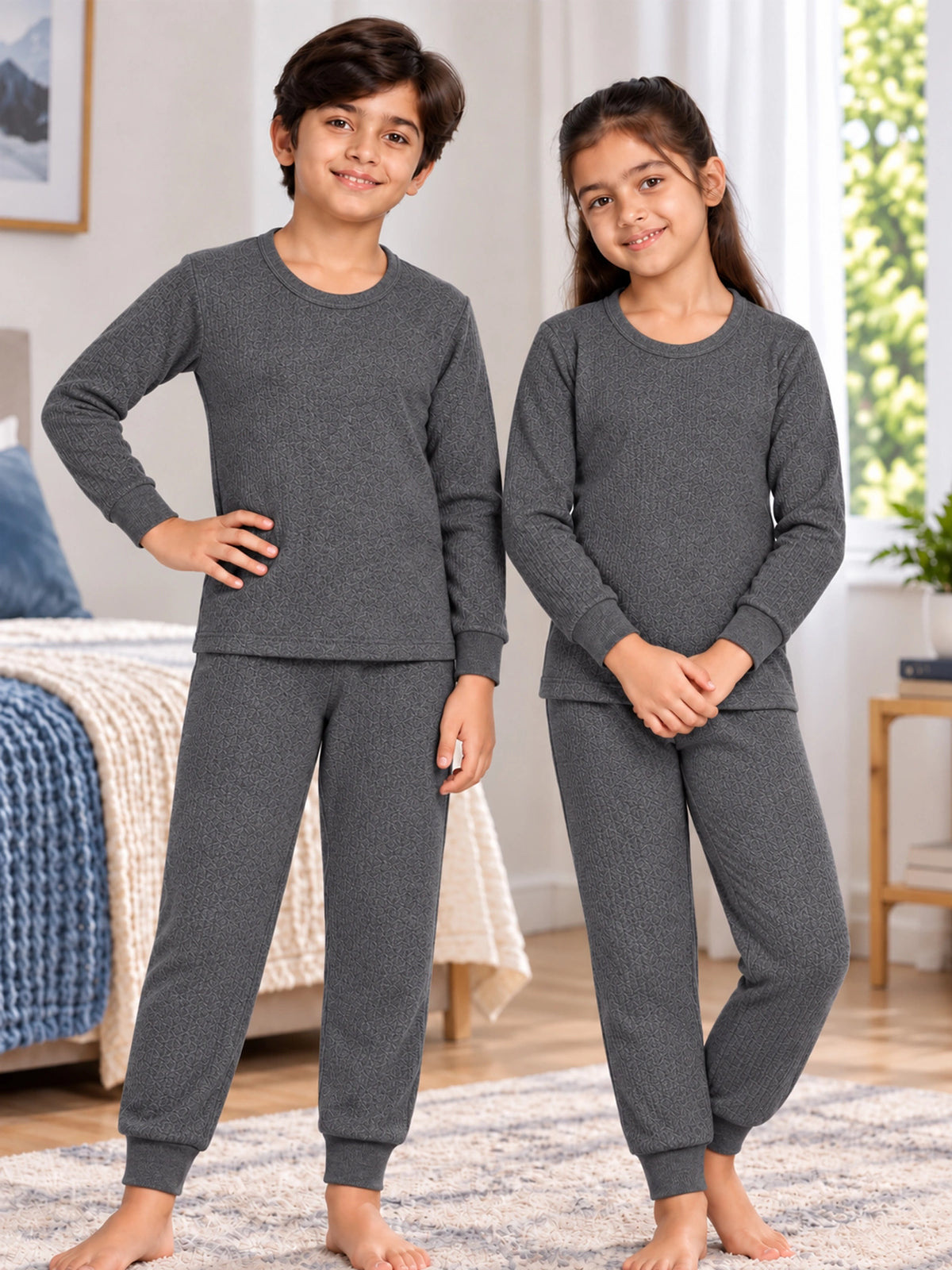 Unisex Kids Thermal Bottom Long Pant with Very High Warmth for Winter Layering and Cold Weather Comfort
