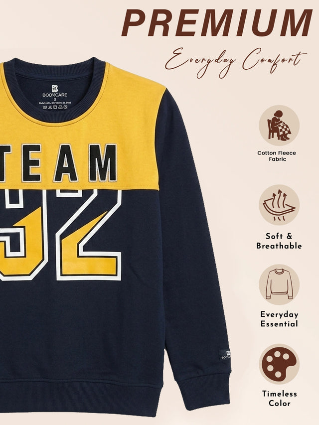 Boys French Terry Sweatshirt for Casual Wear, Everyday Comfort, Easy Movement and Regular Wardrobe Use