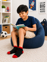 Boys Multipack Socks for Everyday Wear, School Comfort, Casual Use and Regular Wardrobe Essentials - Pack of 4
