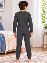 Unisex Thermal Set with Coordinated Top and Bottom Warmth, Winter Innerwear Comfort and Everyday Cold Weather Use - Pack of 1
