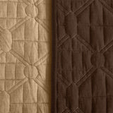 BodyComfy 100% Cotton Hosiery King-Size Fitted Bedcover – Diamond Weave Quilted Print