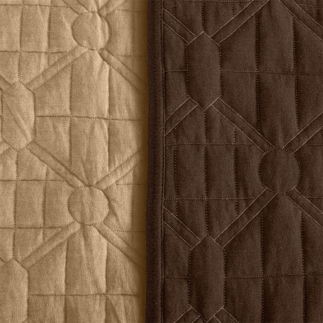 BodyComfy 100% Cotton Hosiery King-Size Fitted Bedcover – Diamond Weave Quilted Print