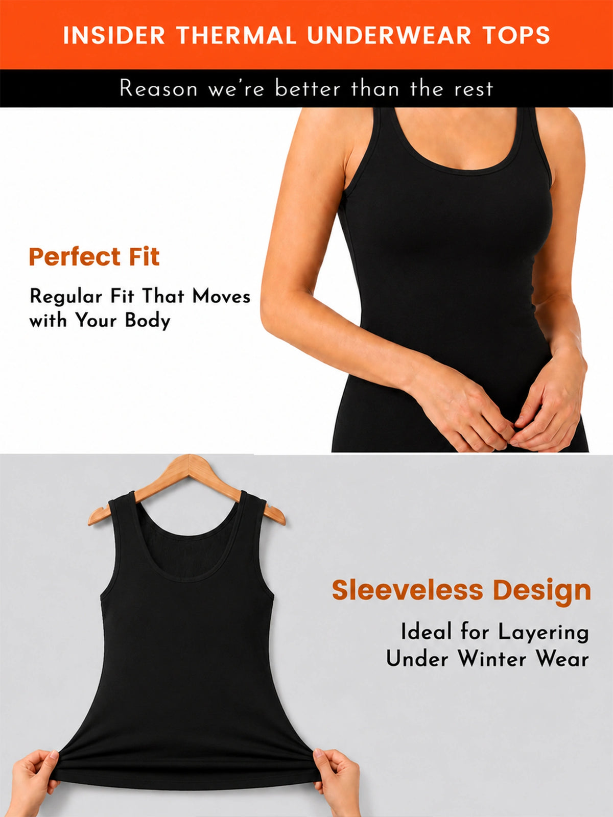 Women Sleeveless Thermal Top with Round Neck, Fur Fleece Inside Warmth and Winter Innerwear Comfort - Pack of 1