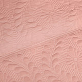 BodyComfy 100% Cotton Hosiery King-Size Fitted Bedcover – Floral Embossed Pattern