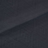 BodyComfy 100% Cotton Hosiery King-Size Fitted Bedcover – Layered Diamond Geometric Pattern