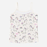 Girls 100% Cotton Vest Sleeveless Stretch Pack of 2 - Bodycare
