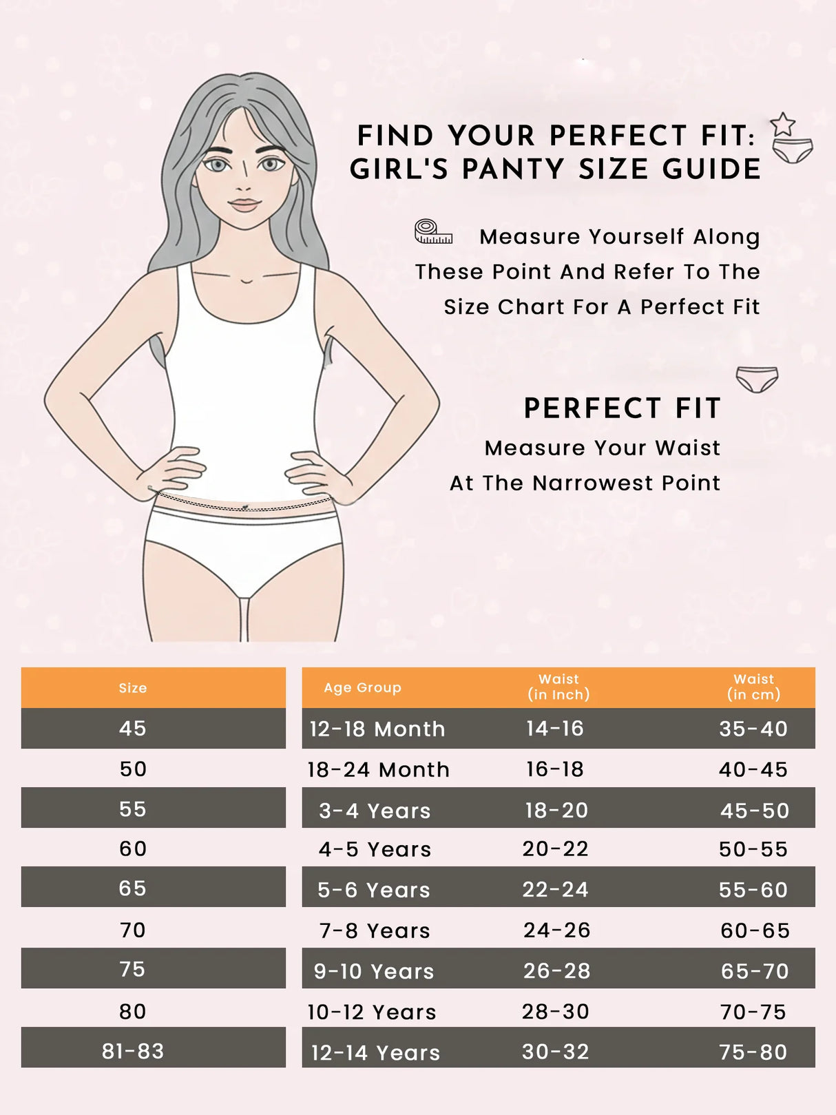 Girls Panty Top Elastic Pack of 3 - Bodycare