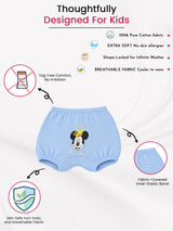 Baby Mickey and Friends 100% Cotton Bloomer with Inner Elastic for Everyday Innerwear Comfort - Pack of 3