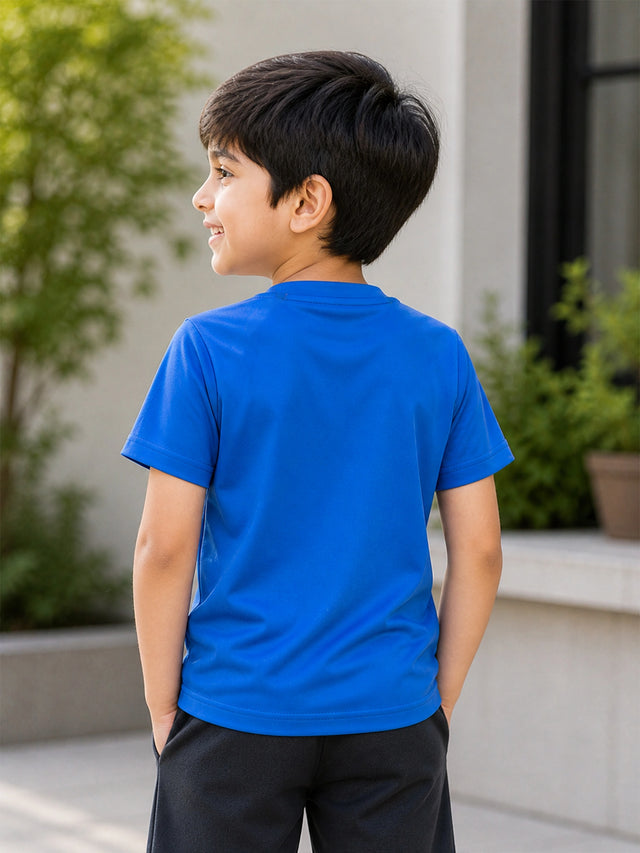 Boys Half Sleeve T-Shirt with Round Neck Design for Casual Wear, Easy Movement and Regular Wardrobe Use