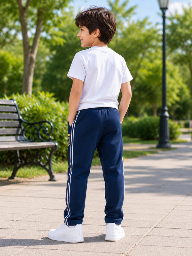 Boys Cotton Track Pant with Regular Fit for Casual Wear, Active Movement and Everyday Lounge Comfort