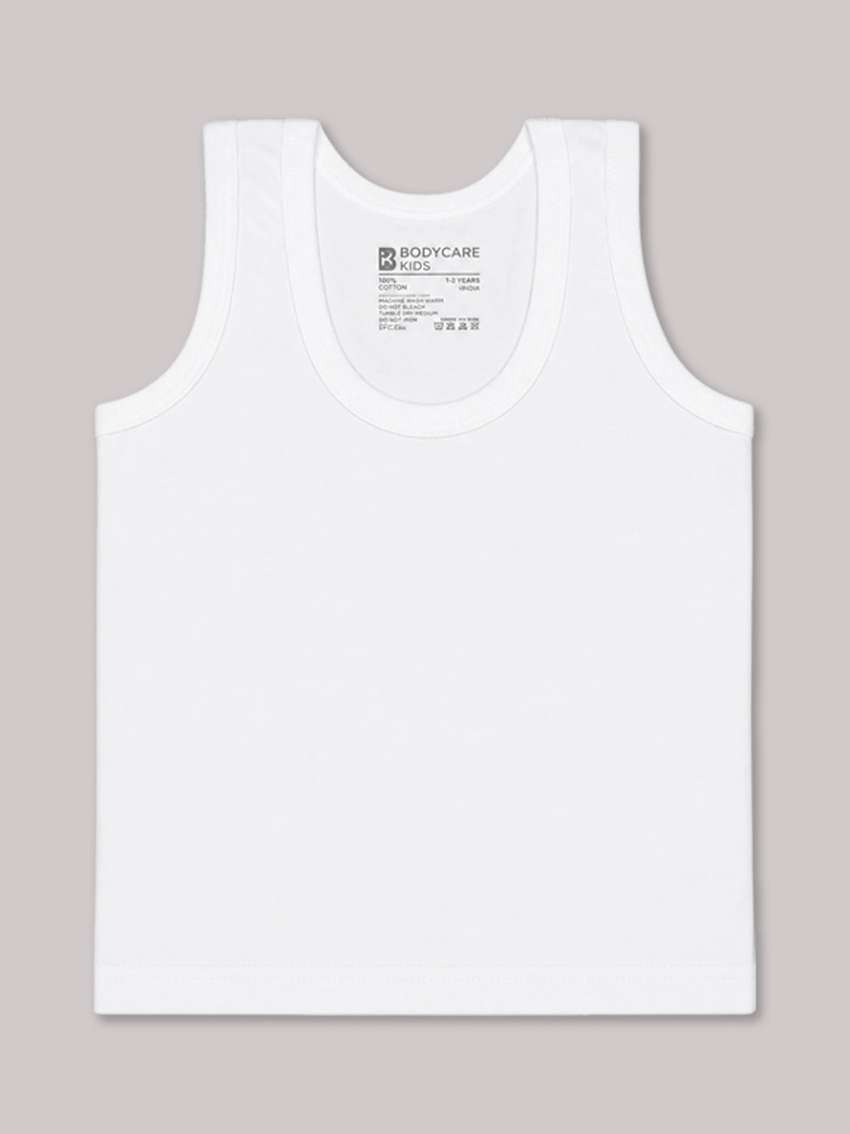 Baby Boys 100% Cotton Round Neck Sleeveless Innerwear Vest for Everyday Comfort and Regular Use - Pack of 6