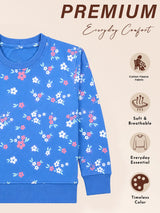 Girls French Terry Sweatshirt for Casual Wear, Everyday Comfort, Easy Styling and Regular Wardrobe Use