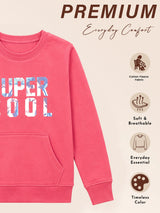 Girls Round Neck Full Sleeve Sweatshirt with Clean Casual Styling for Everyday Comfort and Regular Seasonal Wear
