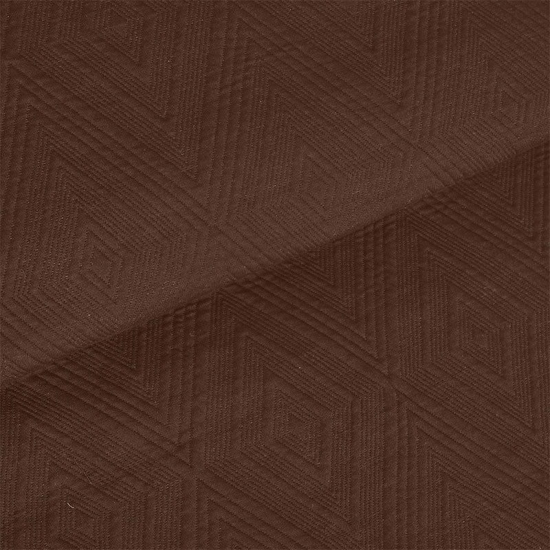 BodyComfy 100% Cotton Hosiery King-Size Fitted Bedcover – Layered Diamond Geometric Pattern