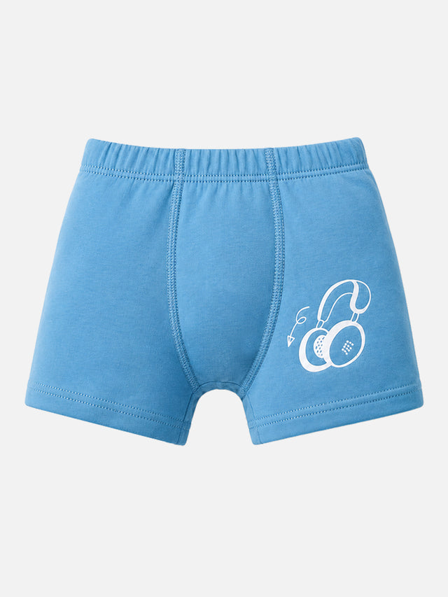 Boys Organic Cotton Innerwear Trunk Inner Elastic for Everyday Innerwear Comfort, Secure Fit and Regular Use - Pack of 3