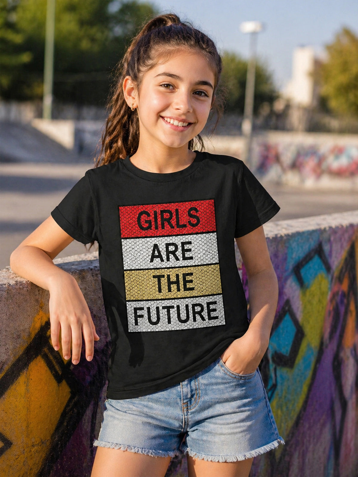 Girls Cotton Round Neck Half Sleeves T-Shirt for Casual Wear, Easy Movement and Everyday Wardrobe Use