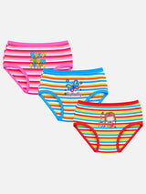 Girls 100% Cotton Innerwear Panty for Everyday Comfort, Gentle Fit and Kids Wardrobe Essentials - Pack of 3