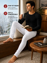 Men Antibacterial Thermal Bottom for Winter Base Layering, Cold-Weather Comfort and Everyday Warm Innerwear Essentials
