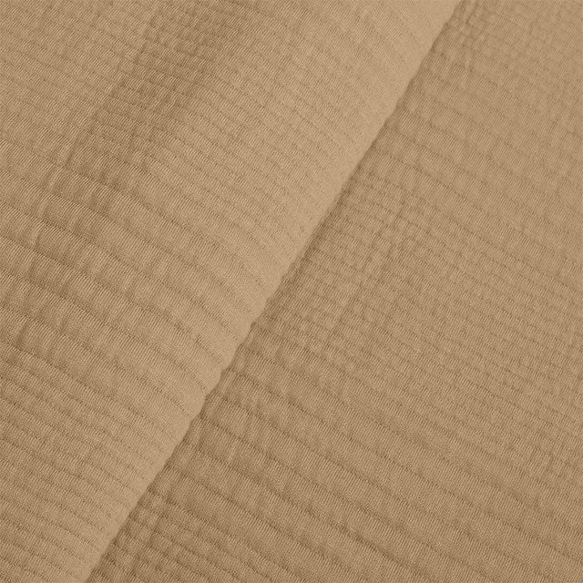 King Size Cotton Jersey Bedcover Camel Beige - Bodycare