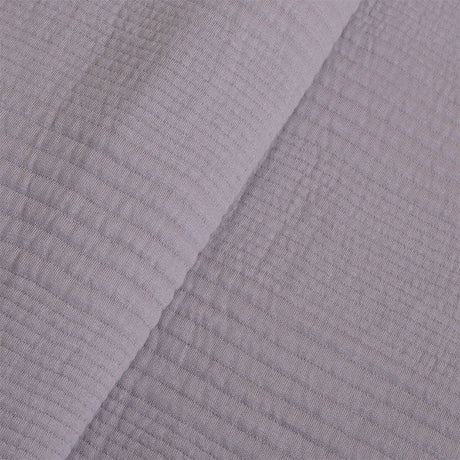 BodyComfy 100% Cotton Hosiery King-Size Fitted Bedcover – Minimalist Grid Texture Pattern