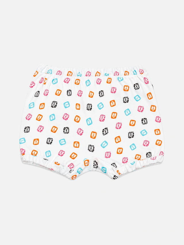 Baby Boys 100% Cotton Trunk with Inner Elastic for Everyday Innerwear Comfort and Regular Use - Pack of 3