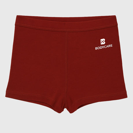 Bodycare Girls Boyshorts Solid Maroon & Blue Pack Of 2