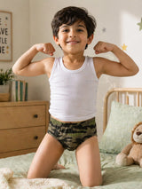 Boys 100% Cotton Brief Inner Elastic Pack of 3