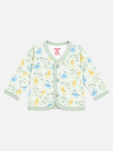 Unisex Baby Printed Front Open Top for Easy Dressing, Comfortable Daily Wear and Regular Wardrobe Use - Pack of 3