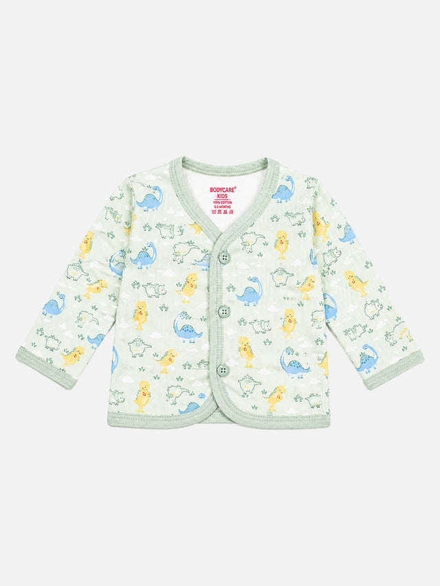 Unisex Baby Printed Front Open Top for Easy Dressing, Comfortable Daily Wear and Regular Wardrobe Use - Pack of 3