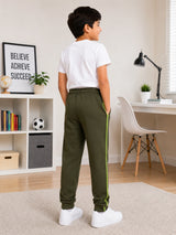 Boys Cotton Track Pant with Regular Fit for Casual Wear, Active Movement and Everyday Lounge Comfort
