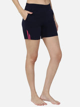 Women 100% Cotton Shorts with Side Pockets, Casual Regular Fit and Comfortable Everyday Styling Essentials