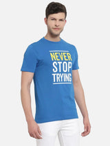 Men T-Shirt Round Neck Half Sleeves with Casual Everyday Styling for Easy Pairing and Layering Comfort