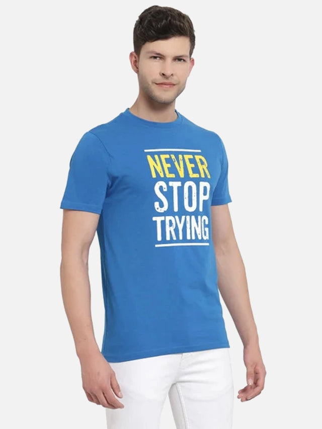 Men T-Shirt Round Neck Half Sleeves with Casual Everyday Styling for Easy Pairing and Layering Comfort