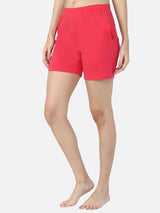 Women 100% Cotton Shorts with Side Pockets, Casual Regular Fit and Comfortable Everyday Styling Essentials