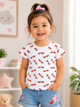 Baby Girls Antiviral 100% Cotton T-Shirt for Comfortable Regular Use and Everyday Casual Wear Essentials