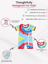 Baby Boys 100% Cotton Half Sleeve Romper with Round Neck Design for Baby Dress and Sleepsuit Comfort